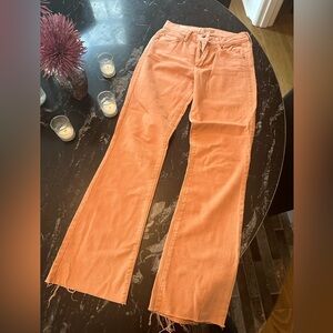 Mother Jeans Salmon Color Hustler Ankle Size 25